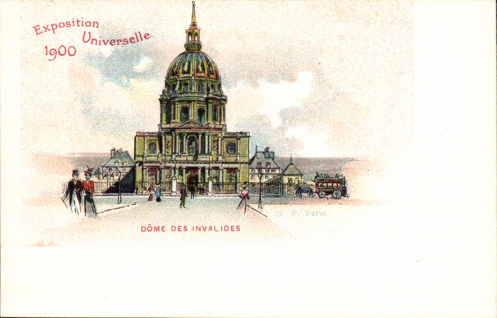 EXposition Universelle de 1900 CPA Paris Dome des Invalides