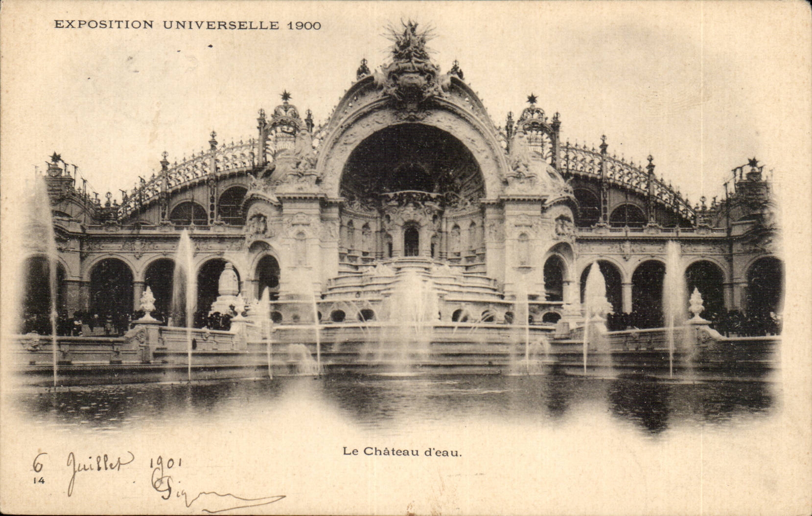 CPA Exposition universelle de 1900 Paris Le chateau d'eau
