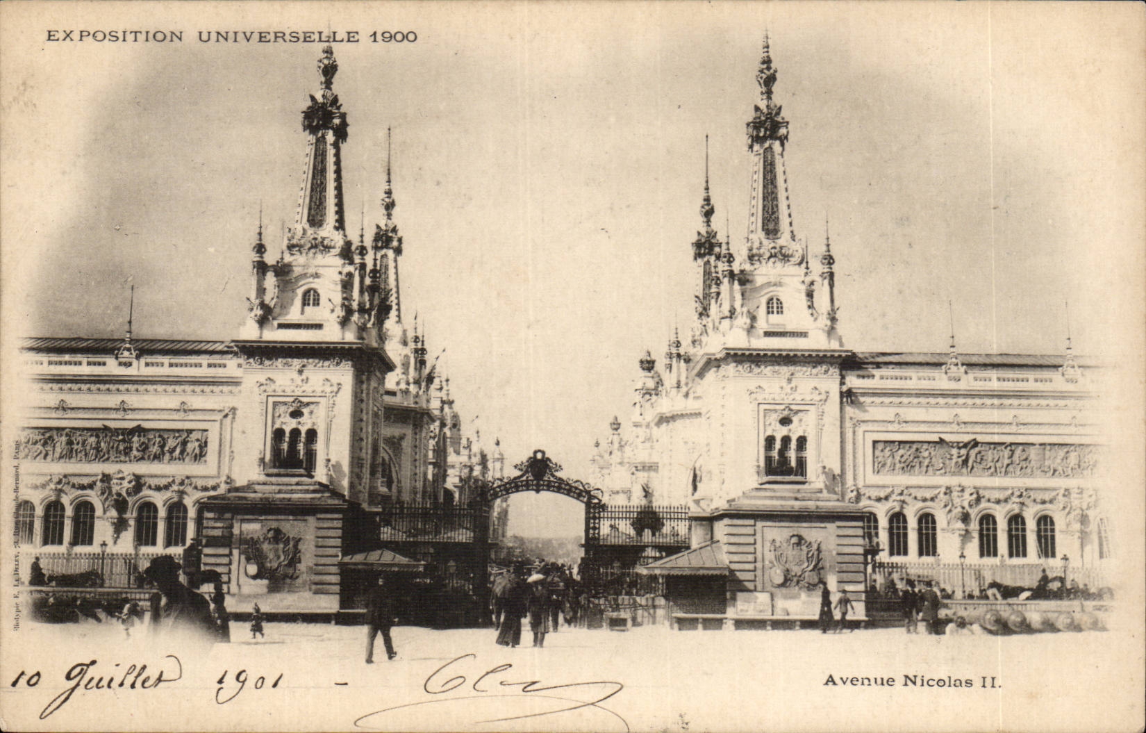 CPA Exposition universelle de 1900 Paris Avenue Nicolas II (Russie Russia)