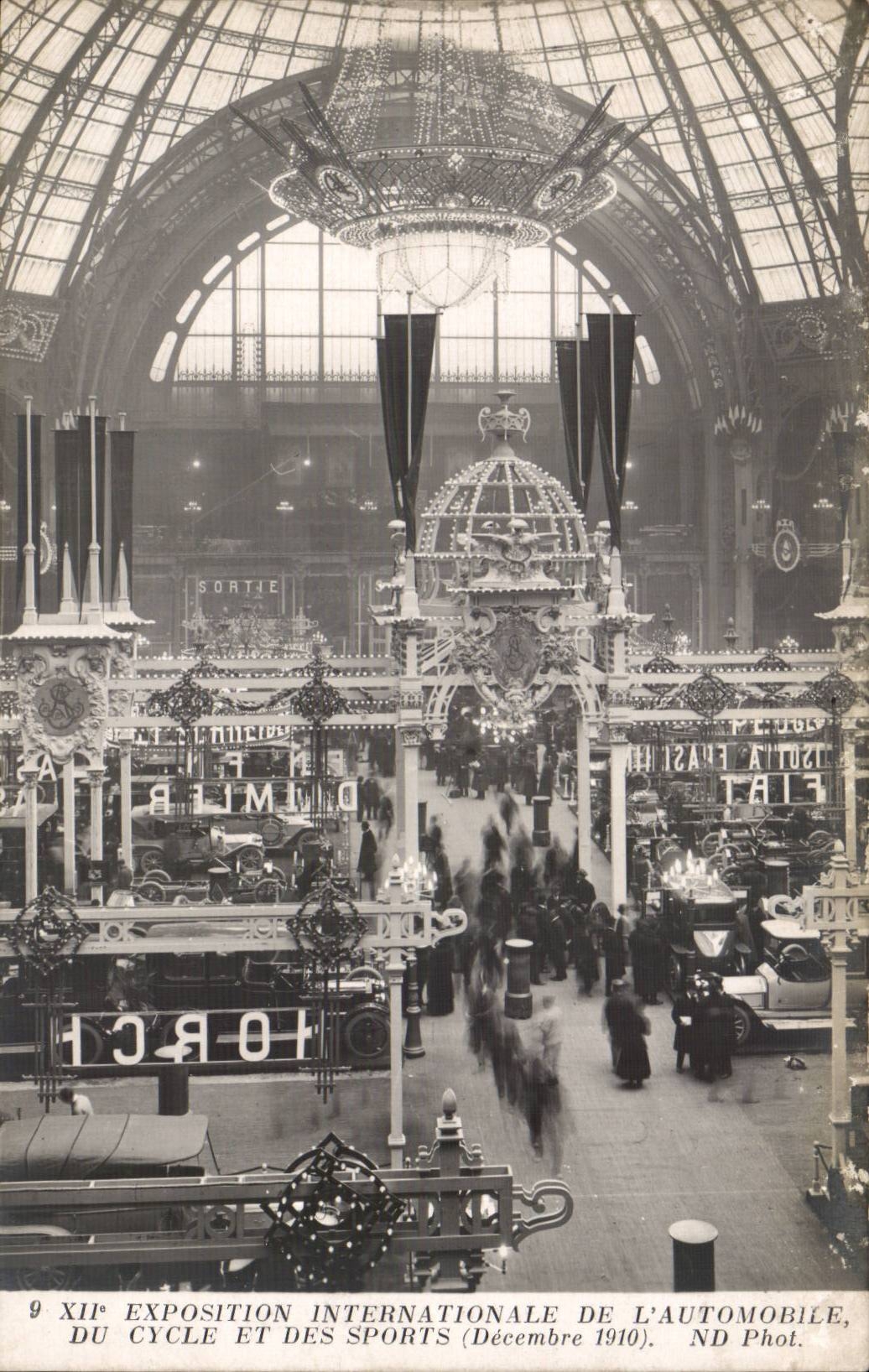 Paris - XII Exposition Internationale de L'Automobile Du Cycle et des Sports - Decembre 1910 - CPA 