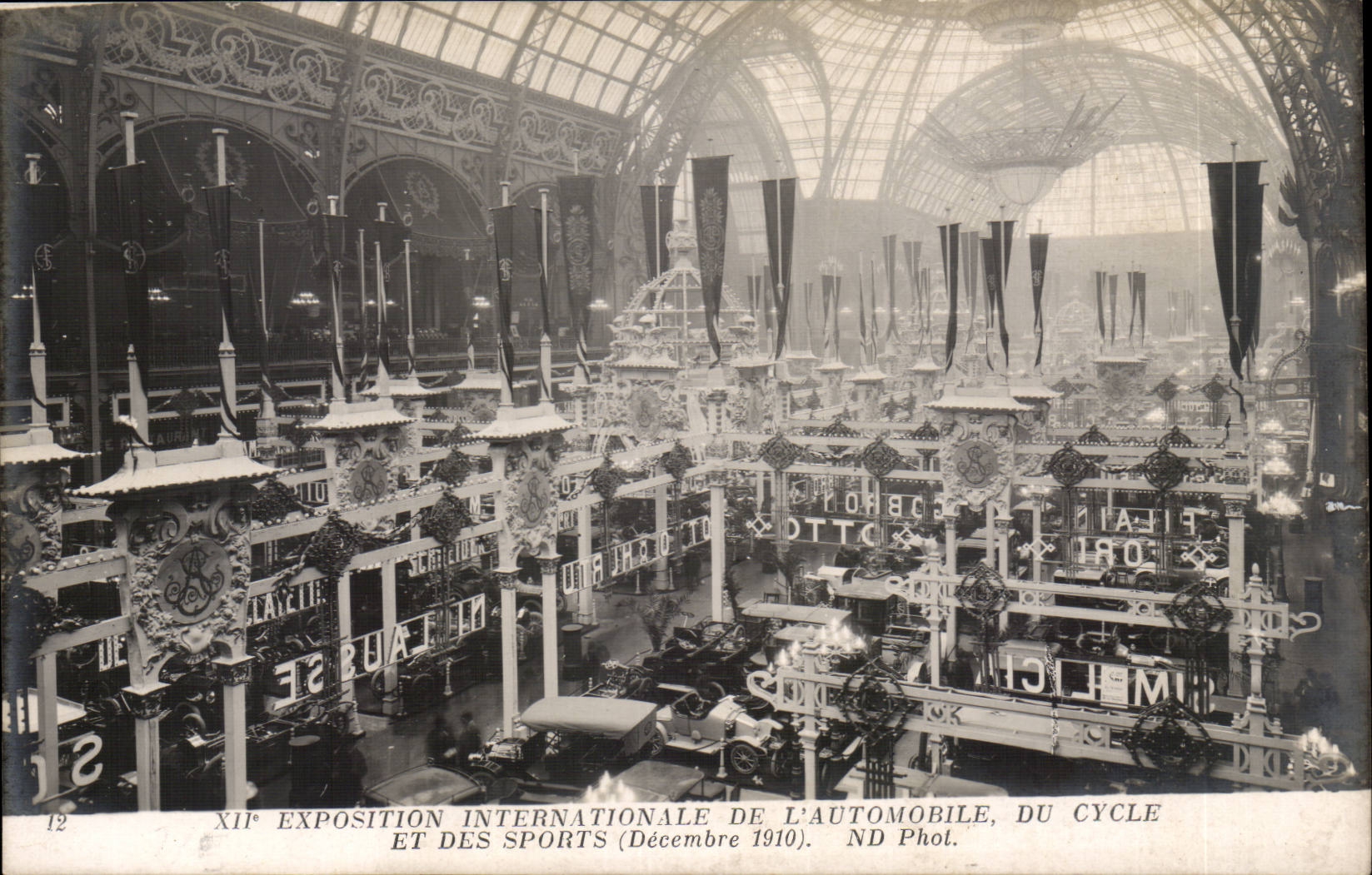 Paris - XII Exposition Internationale de L'Automobile Du Cycle et des Sports - Decembre 1910 - CPA 
