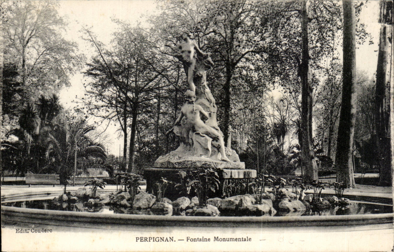 Perpignan CPA Fontaine monumentale