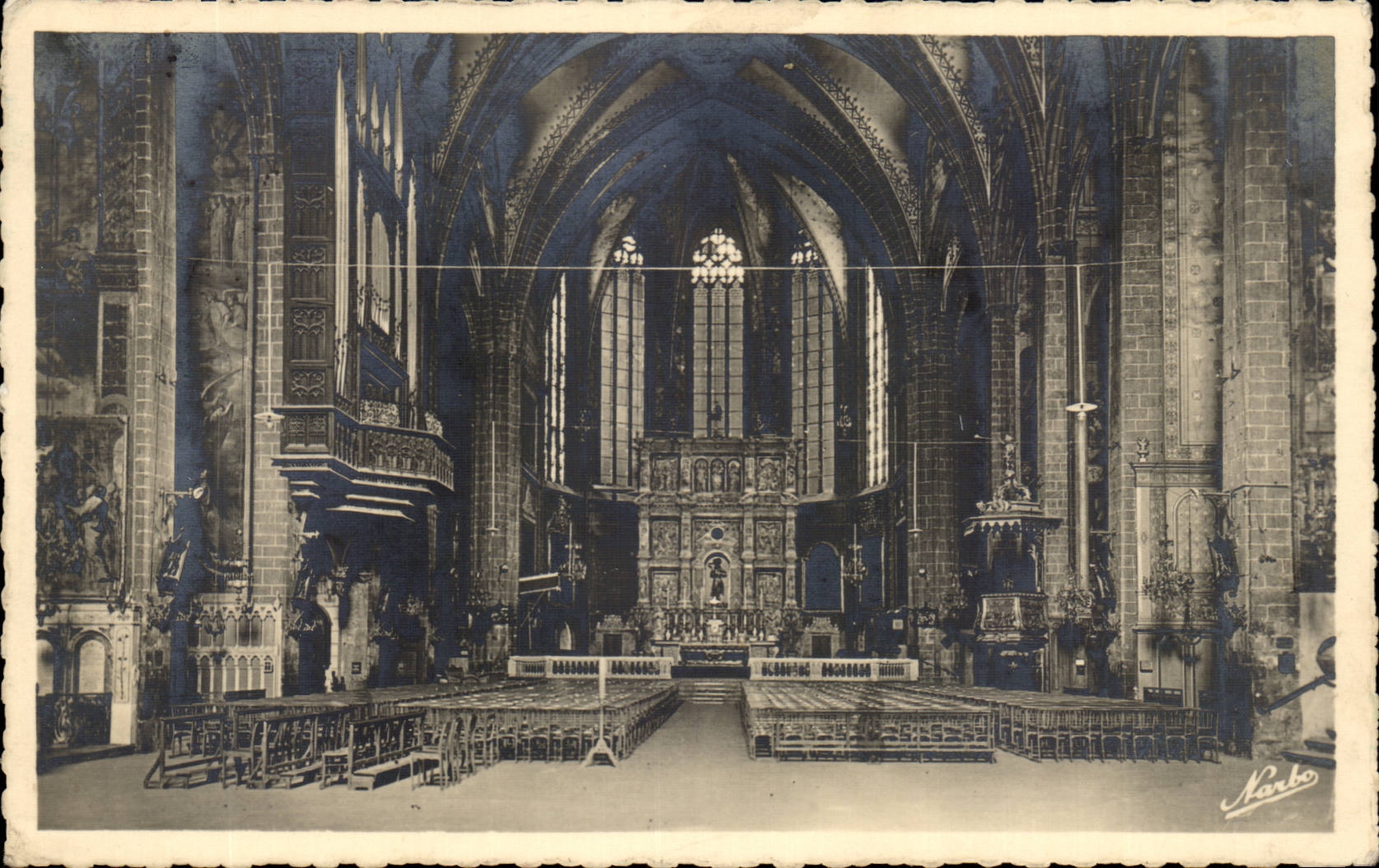 Perpignan CPA Interieur de la cathedrale