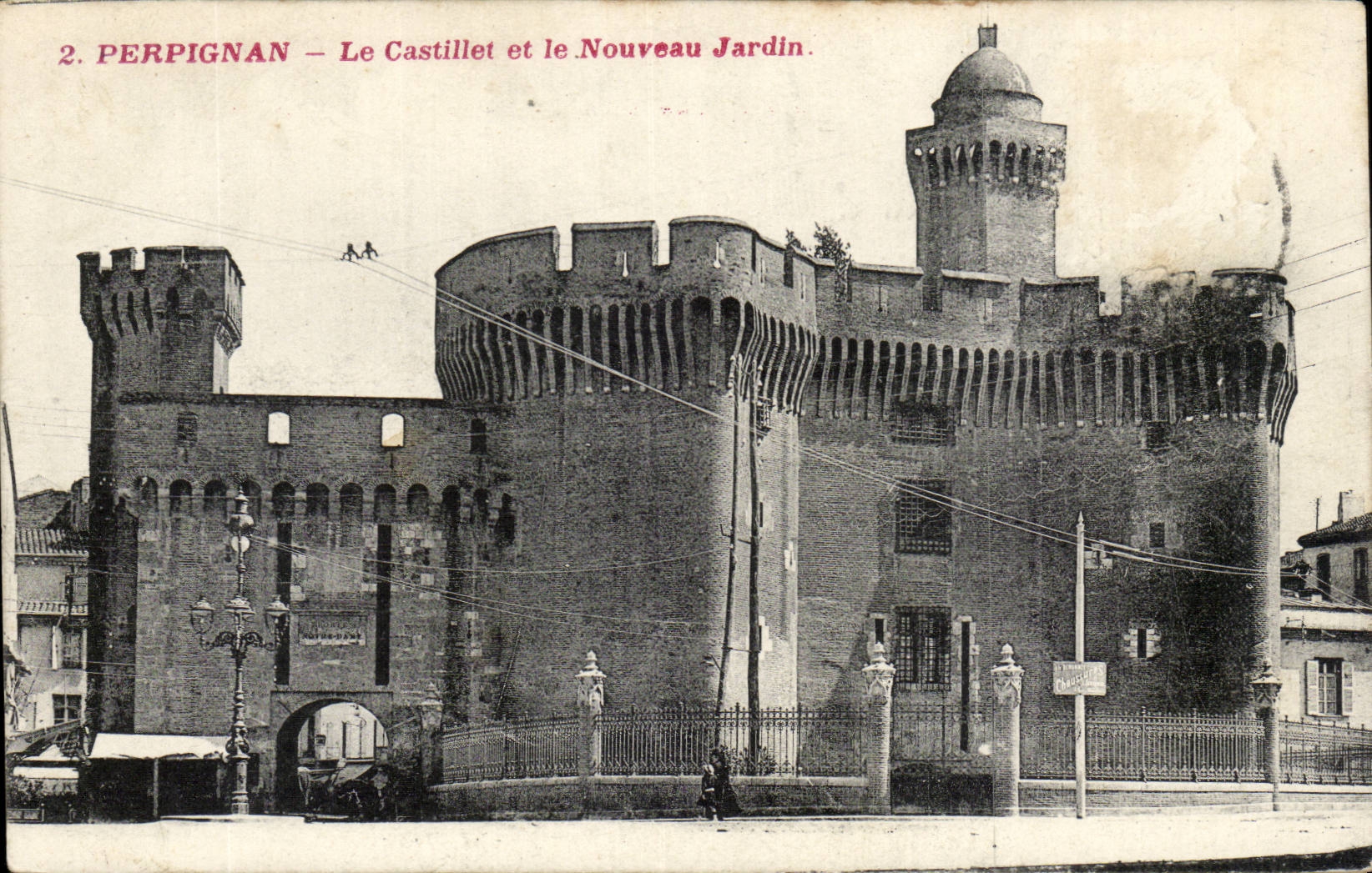 Perpignan CPA Le CAstillet et le nouveau jardin