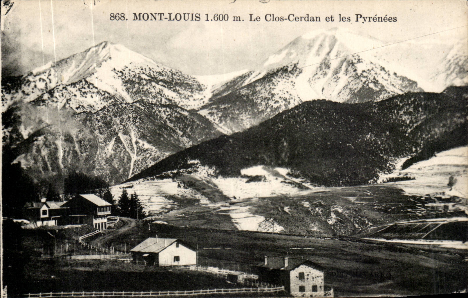 Louis mount - 1600 m Cos Cerdan and Pyranees - CPA