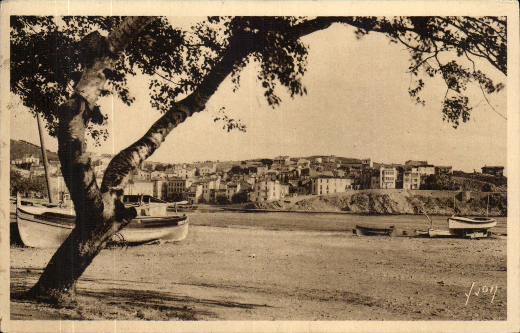 Banyuls on Sea - a Corner of Park - CPA