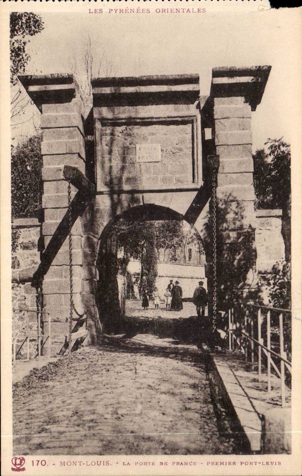 Mount Louis CPA the door of France First Bridge levis