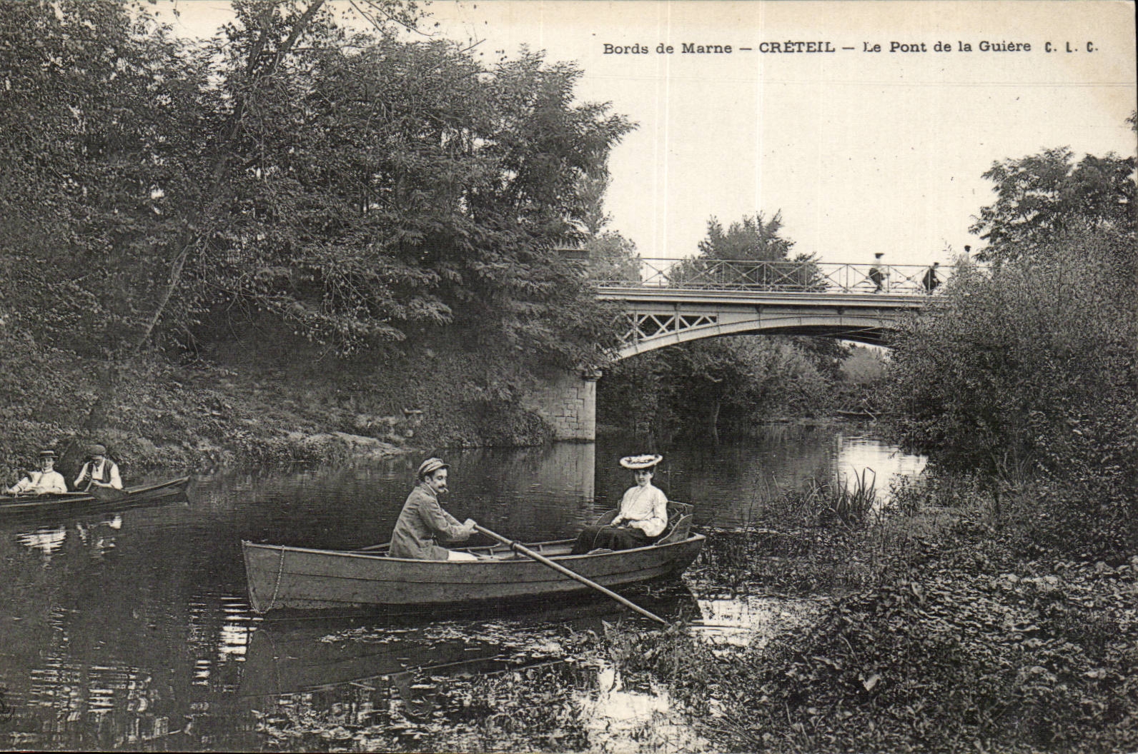 Edges of the Marne CPA Creteil the bridge of Guiere