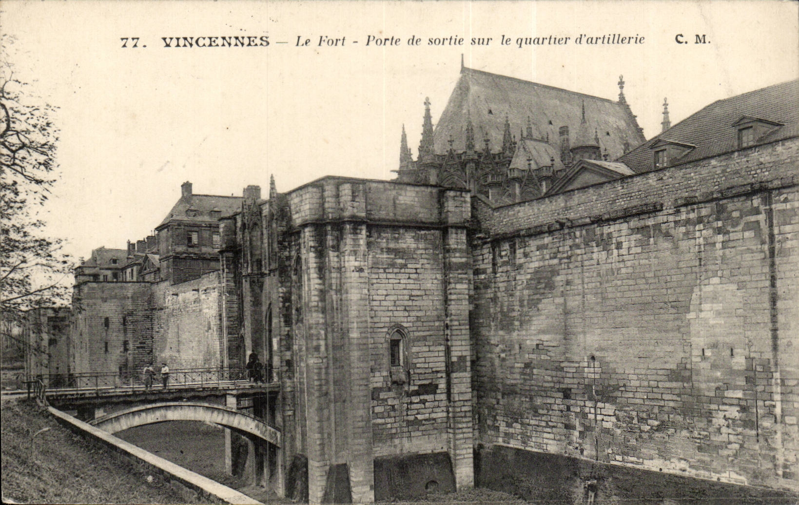 Fort of Vincennes CPA the strong one Relates from exit to the artillery district