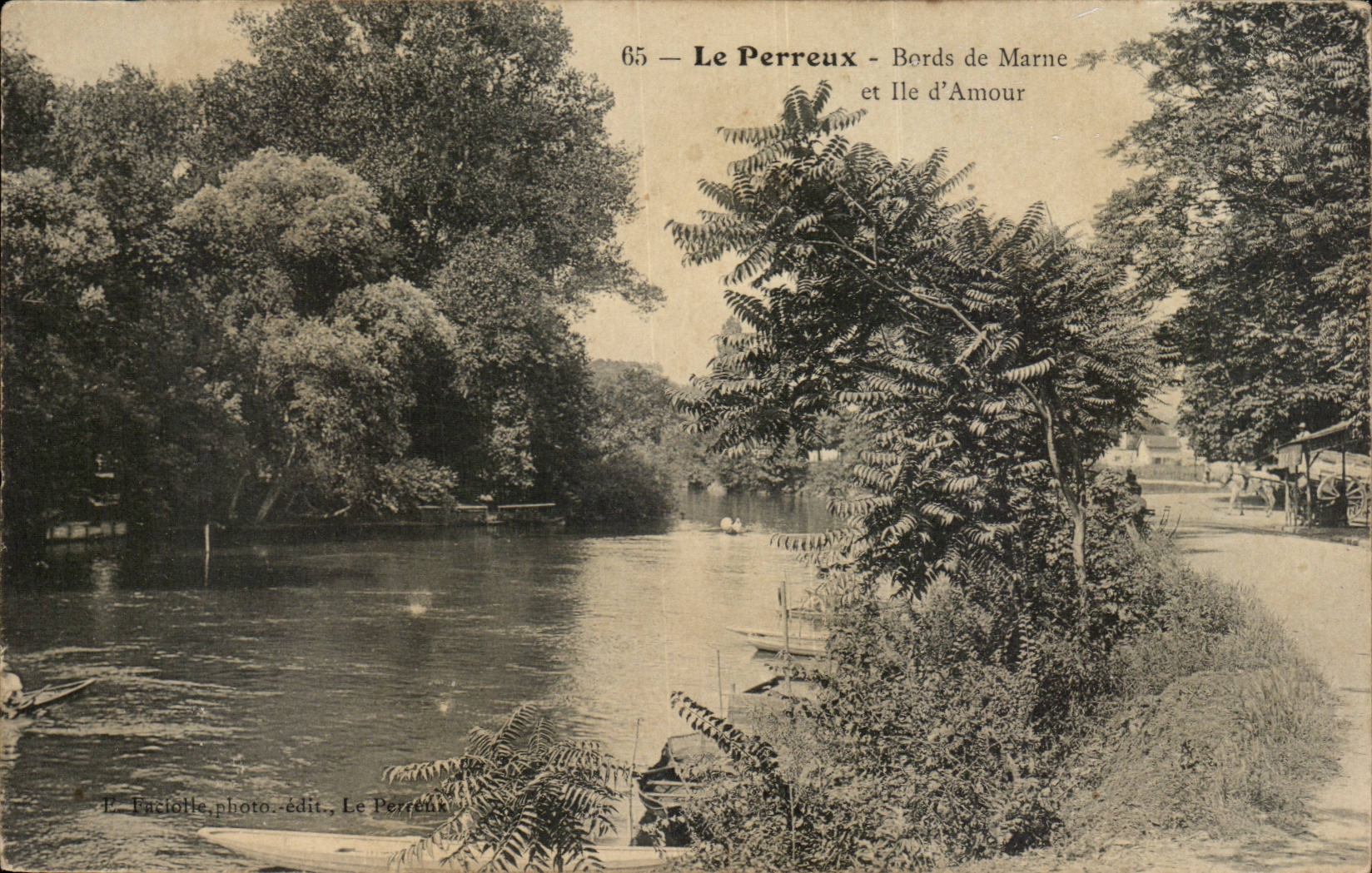 Perreux CPA Edges of the Marne and island Love