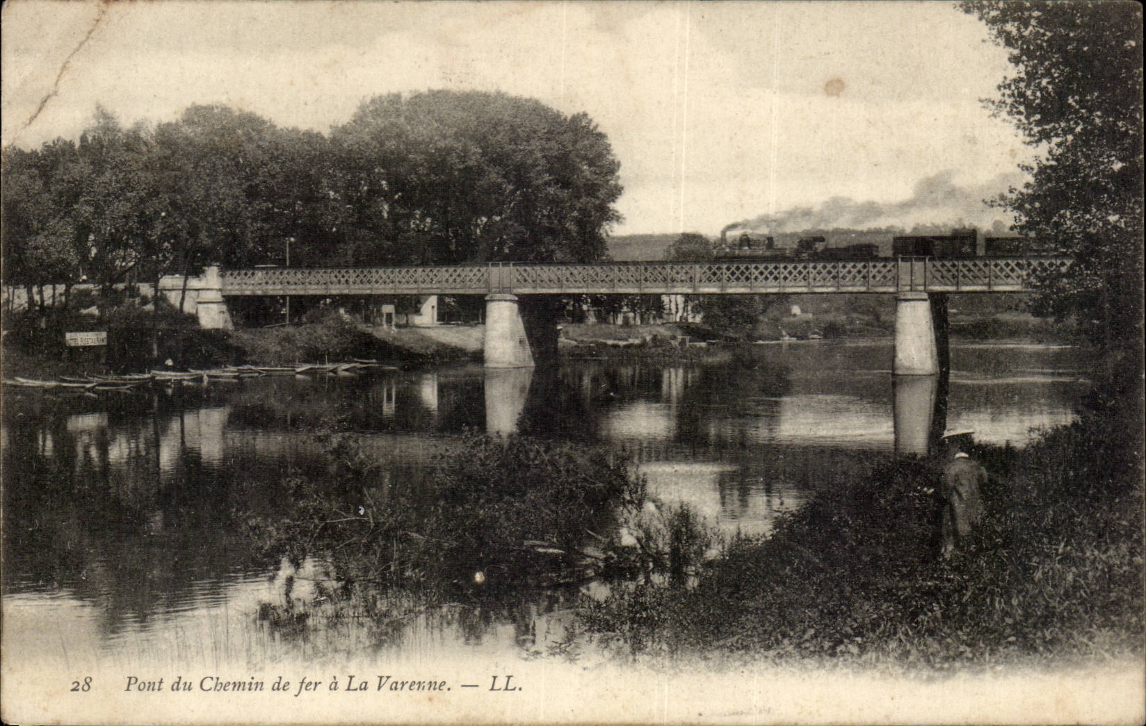 CPA Bridge of the railroad to the Game preserve (train)