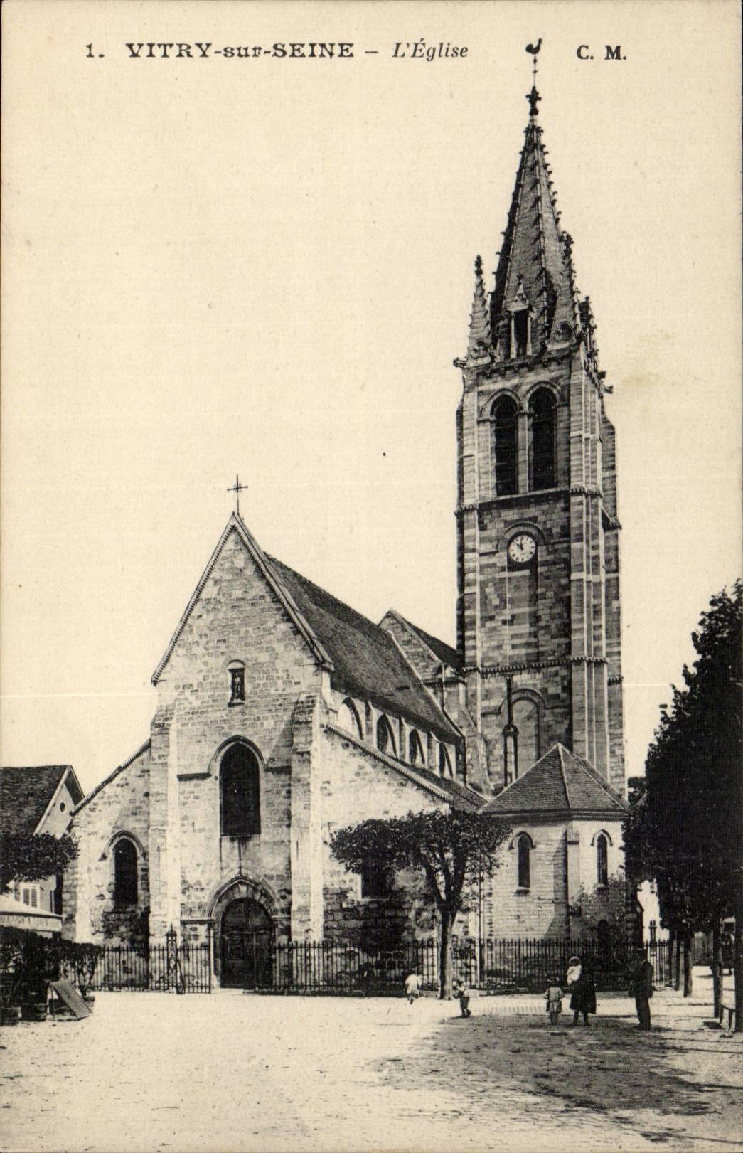 Vitry on the Seine CPA the church