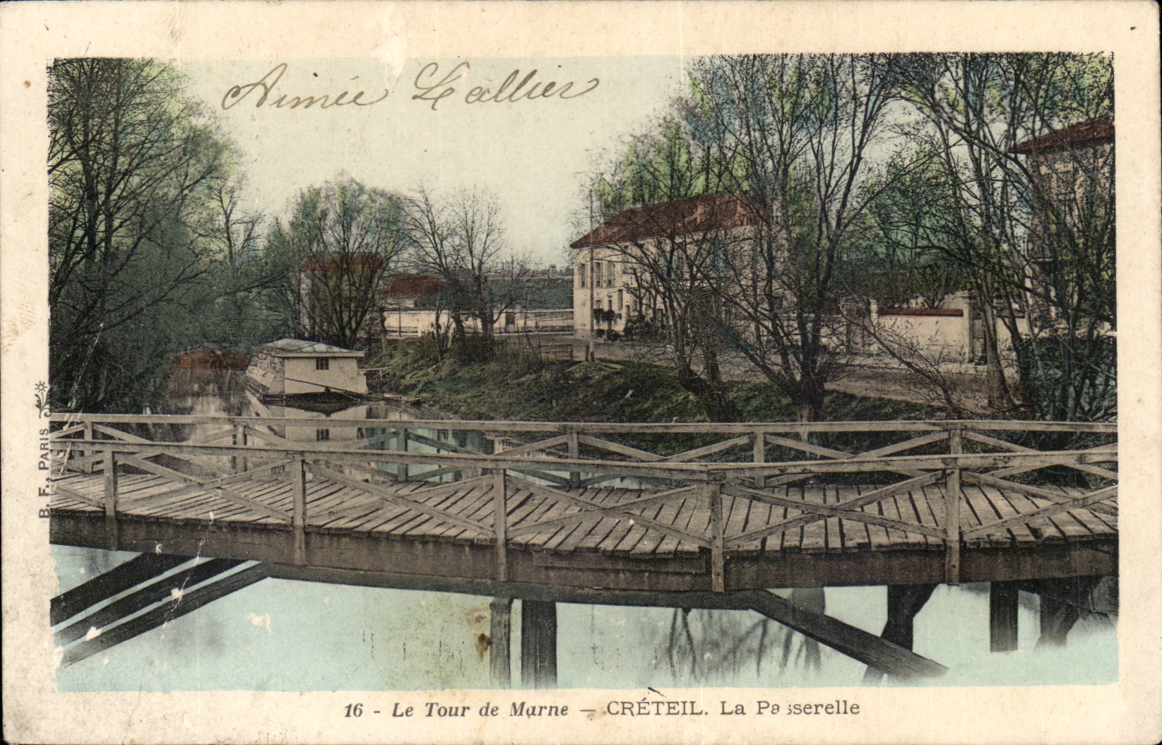 The Turn of the Marne Creteil CPA the footbridge