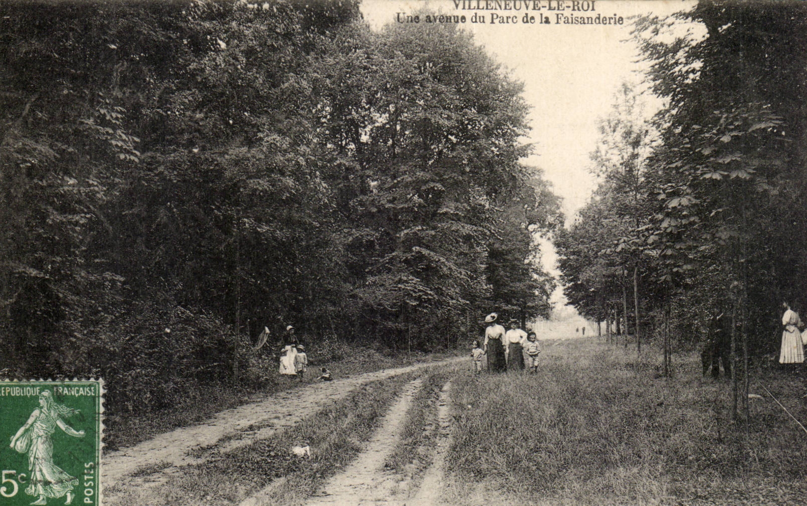 Villeneuve King CPA an avenue of the park of the pheasantry