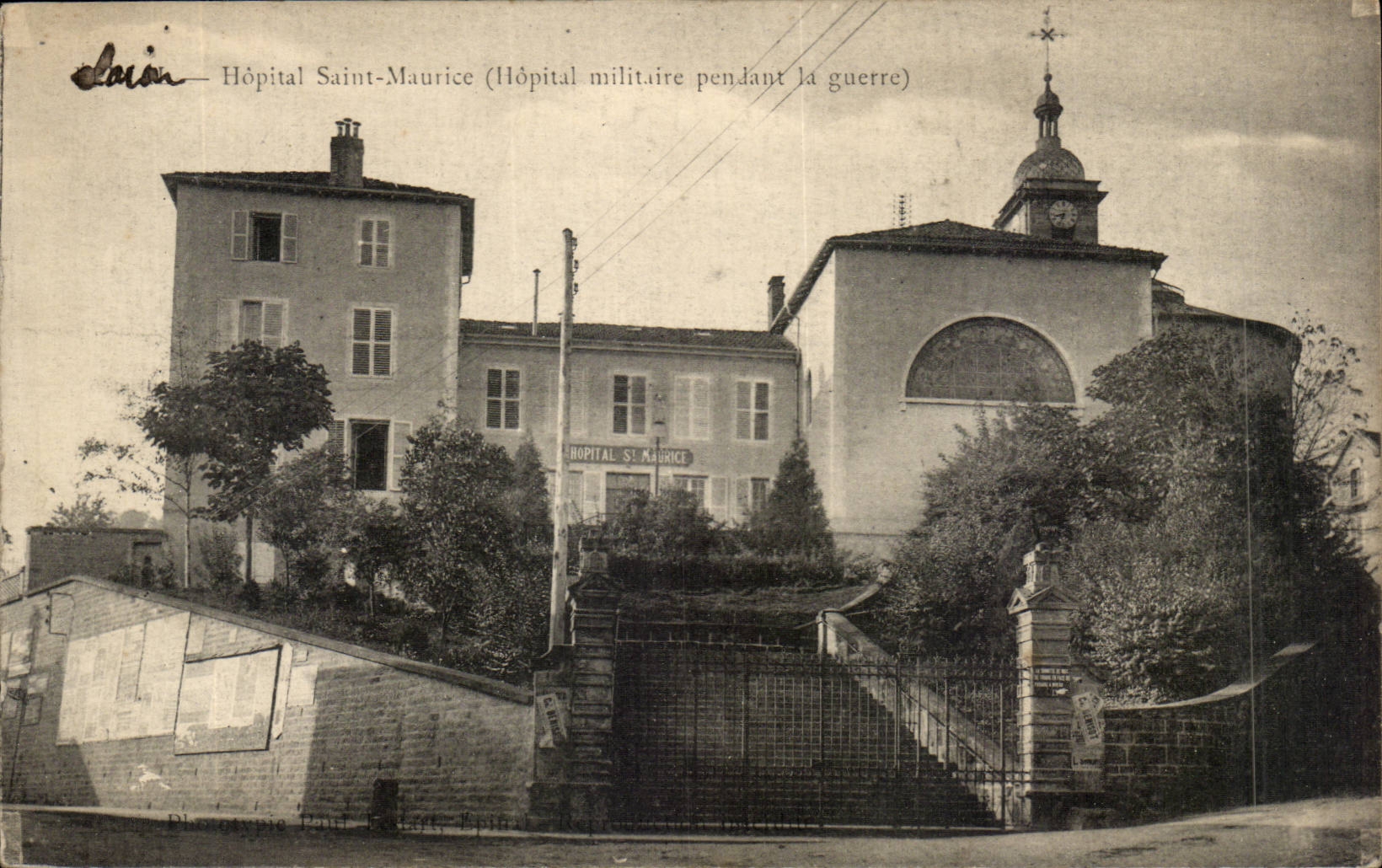 CPA Hopital Saint Maurice (hopital militaire pendant la guerre)