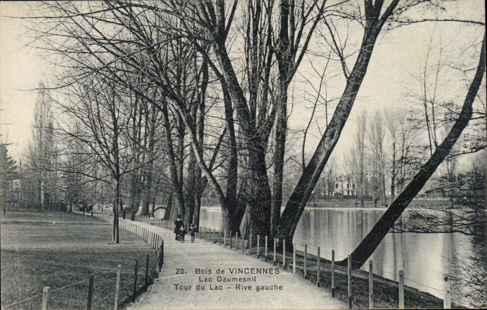 Wood of Vincennes CPA Lake Daumesnil Turn of the lake Left bank
