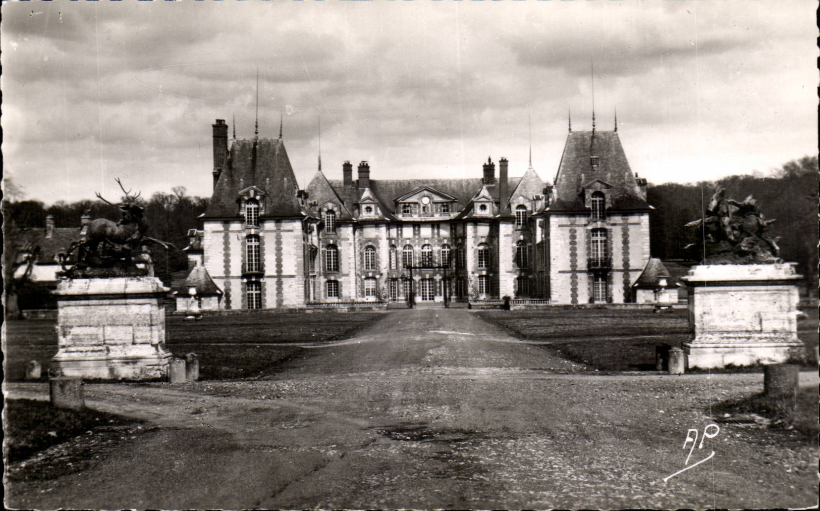 CPA Castle of Large wood the principal frontage