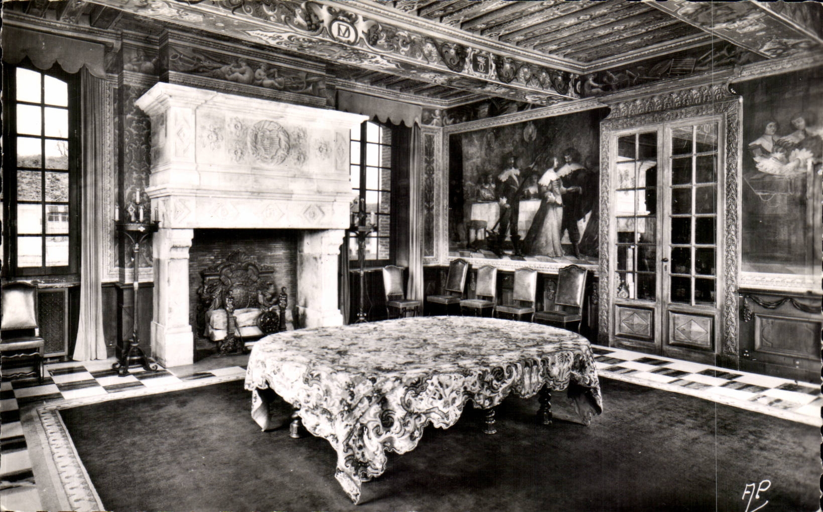 CPA Castle of Large wood dining room