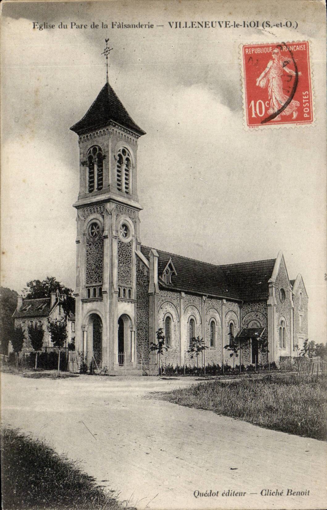 CPA Villeneuve King Eglise of the park of the pheasantry