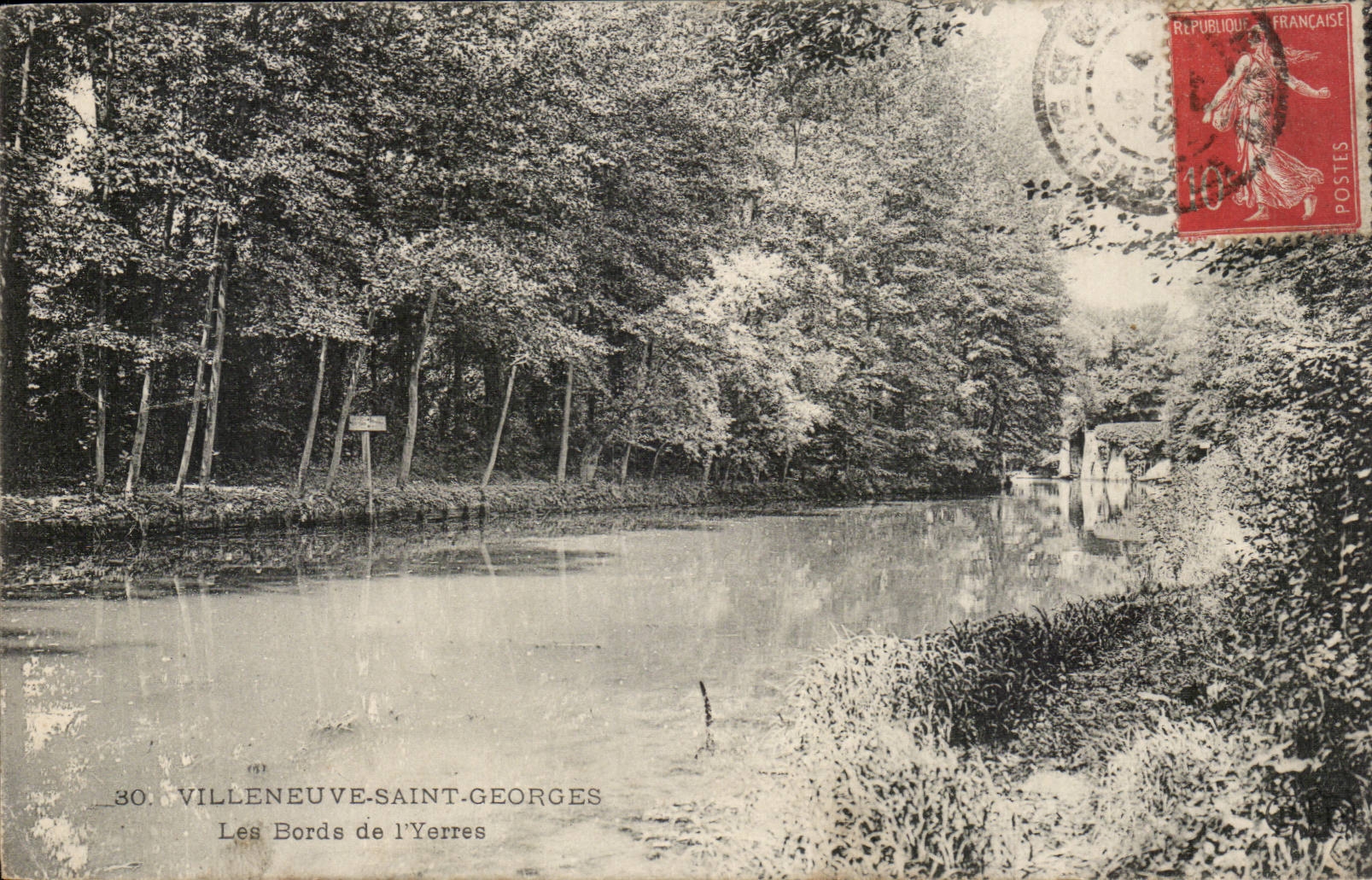 Villeneuve Saint Georges CPA edges of Yerres