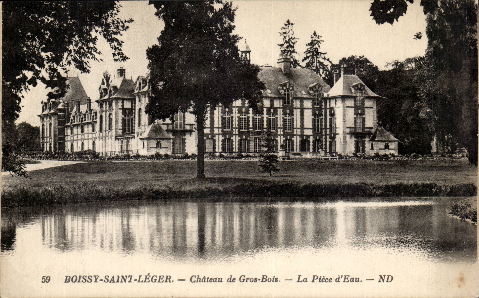 CPA Boissy Saint Light Chaetaud E Large Wood the water part