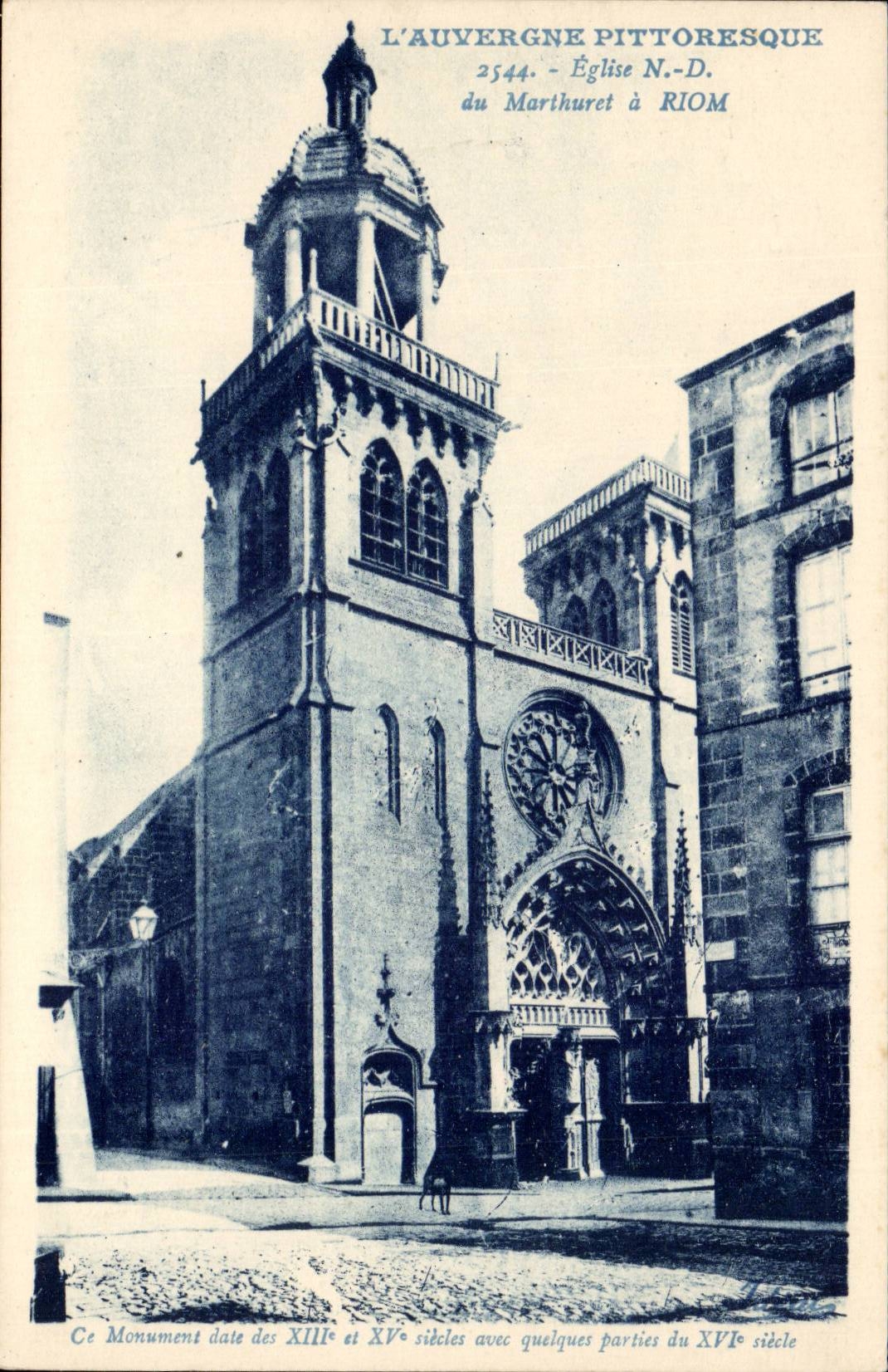 CPA Eglise ND de Marthuret a Riom