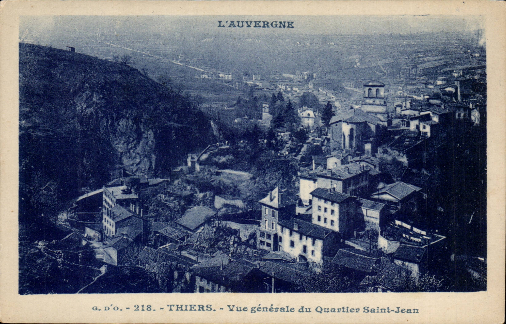 Thiers cPA Ansicht des Bezirkes Saint Jean