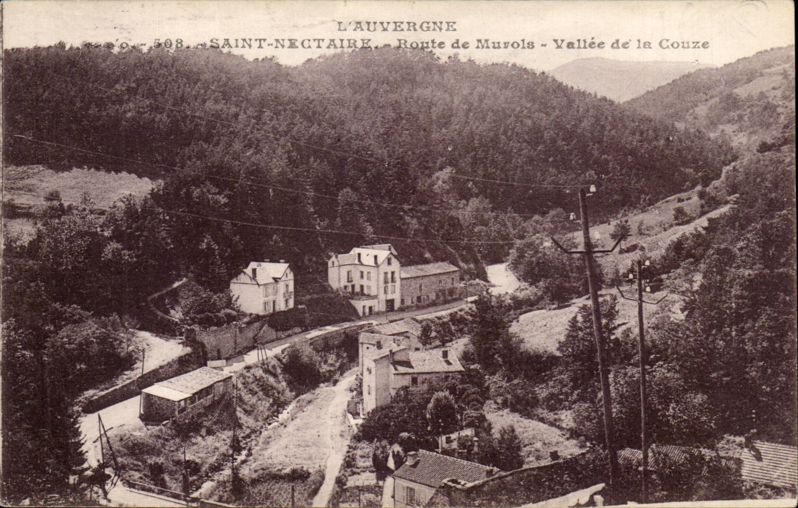 Saint Nectary cPA Road of Murols Valley of Couze