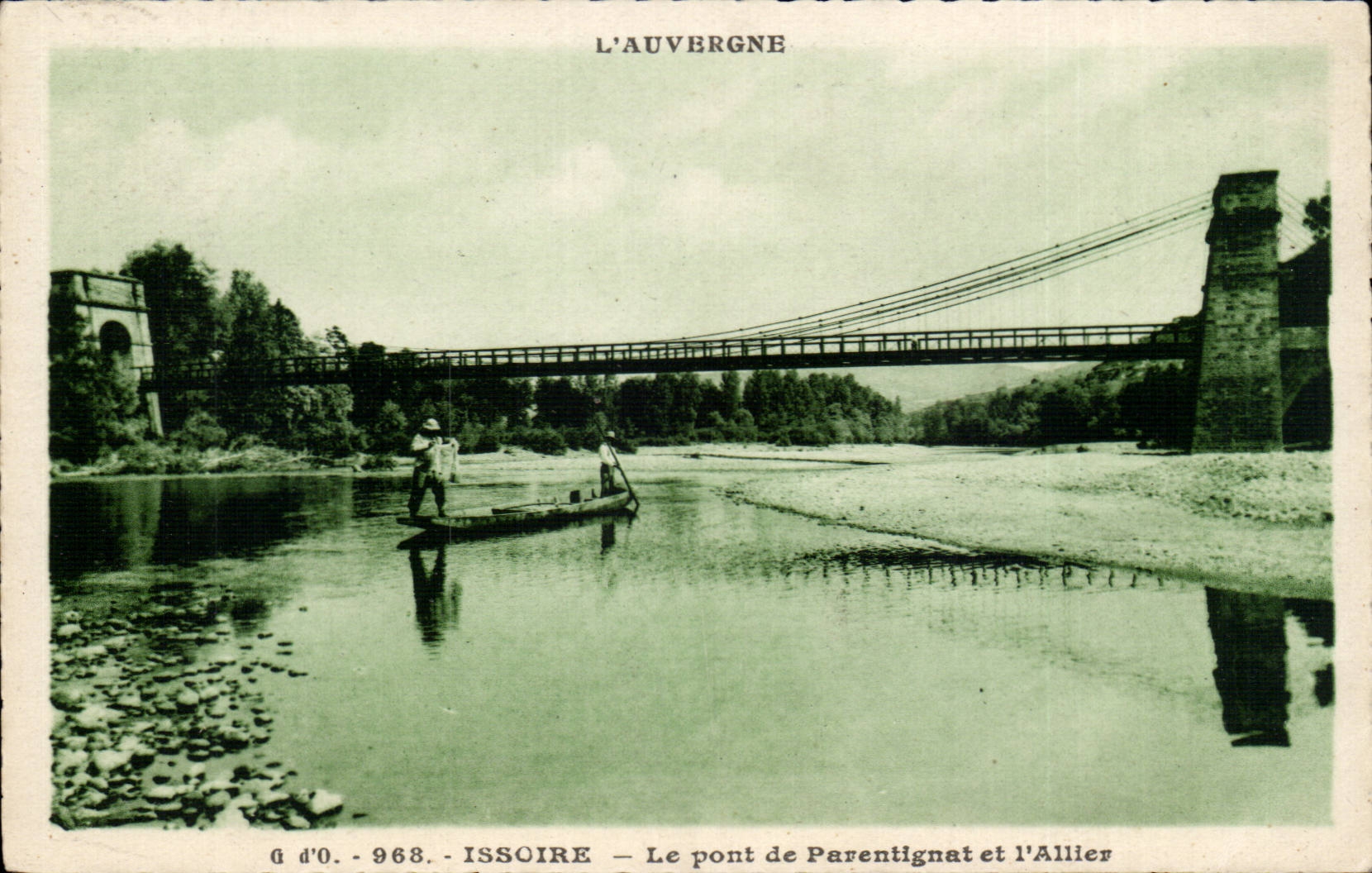 CPA Auvergne Issoire the bridge of Parentignat and Allier