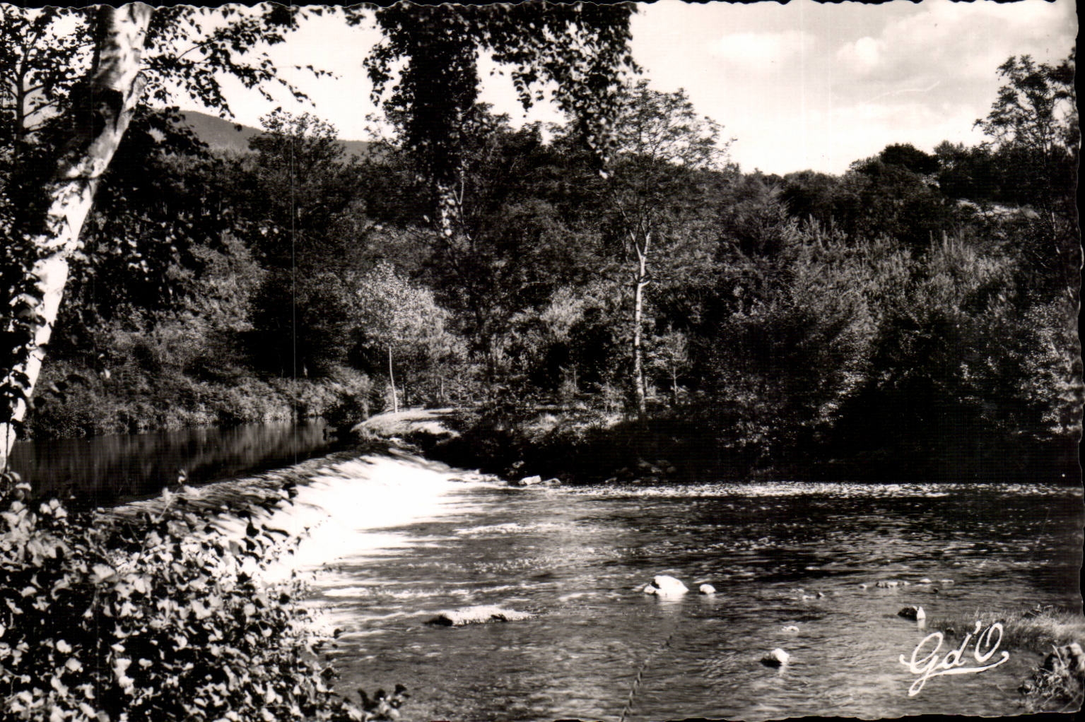 CPA Auvergne Vallee of Gilds downstream from Ambert Cascade of the dam Champy close Vertolaye