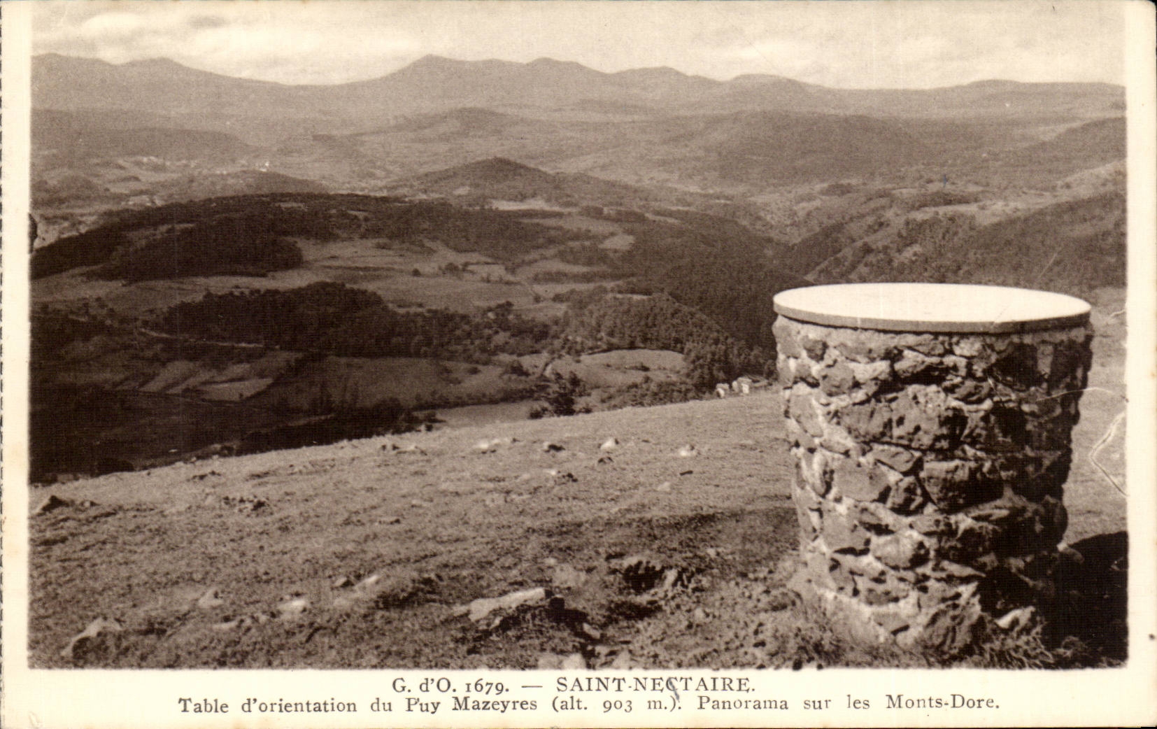 CPA Auvergne Saint Nectary Counts of orientation of Puy Mazeyres