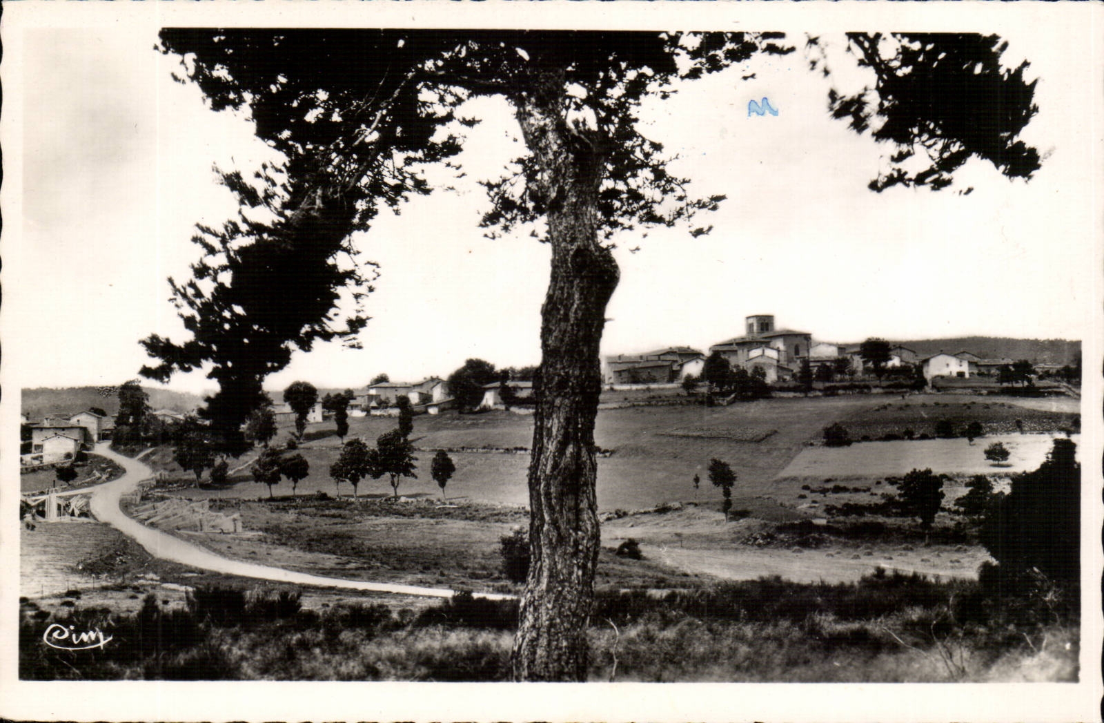 Fournols of Auvergne MODERN CARD Fishing mushrooms swimming pool View