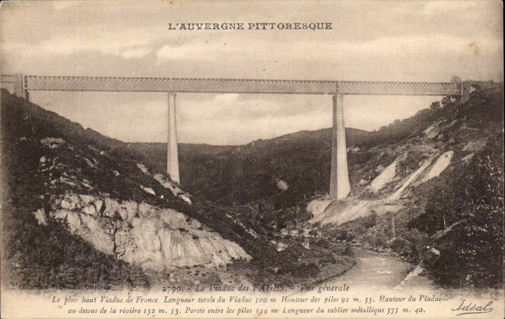 Auvergne CPA the viaduct of the Insipid ones
