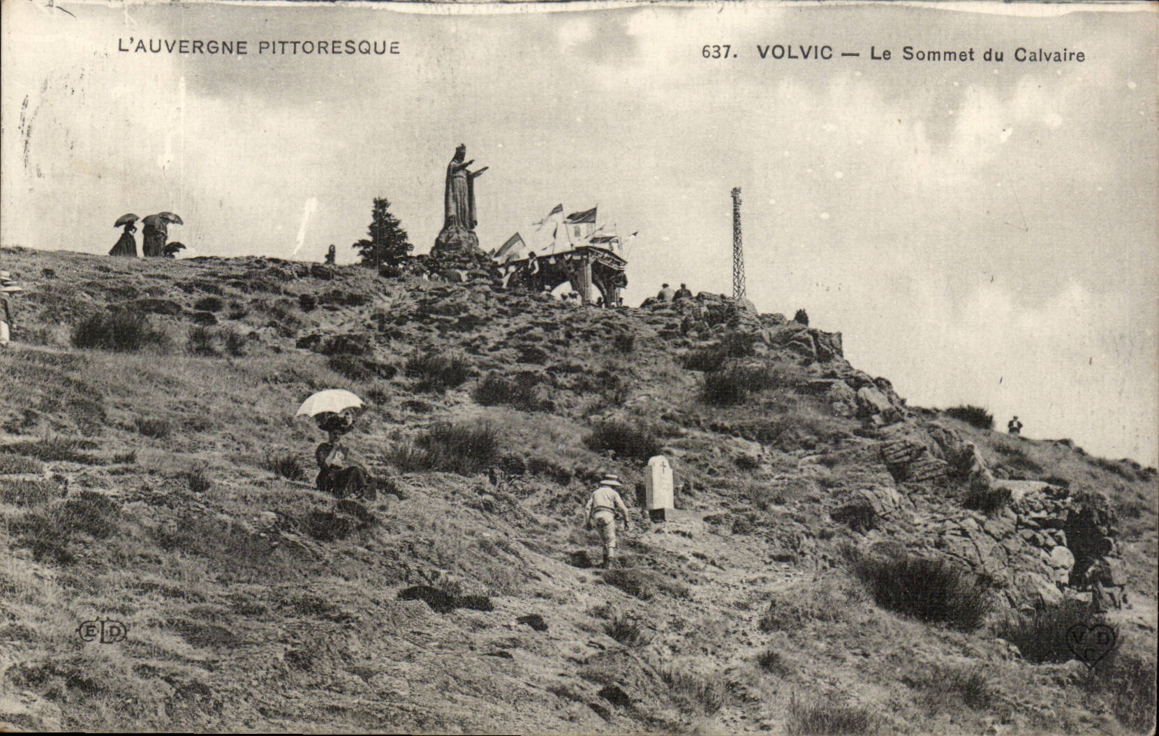 Auvergne CPA Volvic the top of the martyrdom