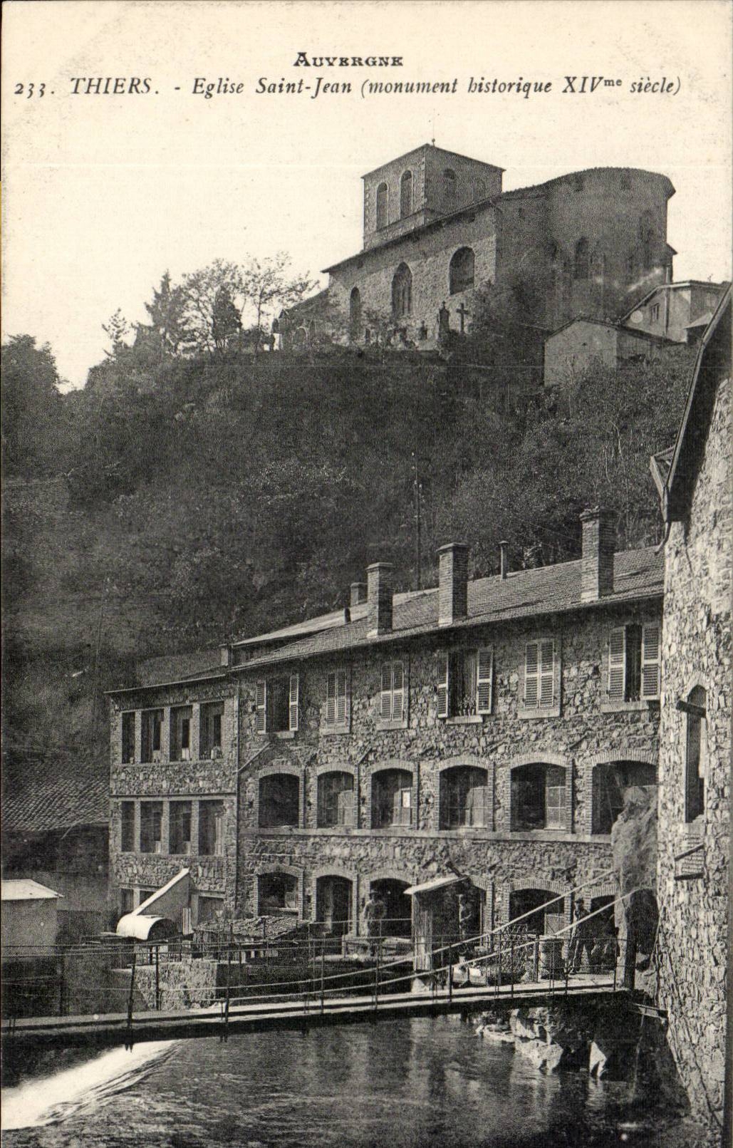 Auvergne CPA Thiers Church Saint Jean