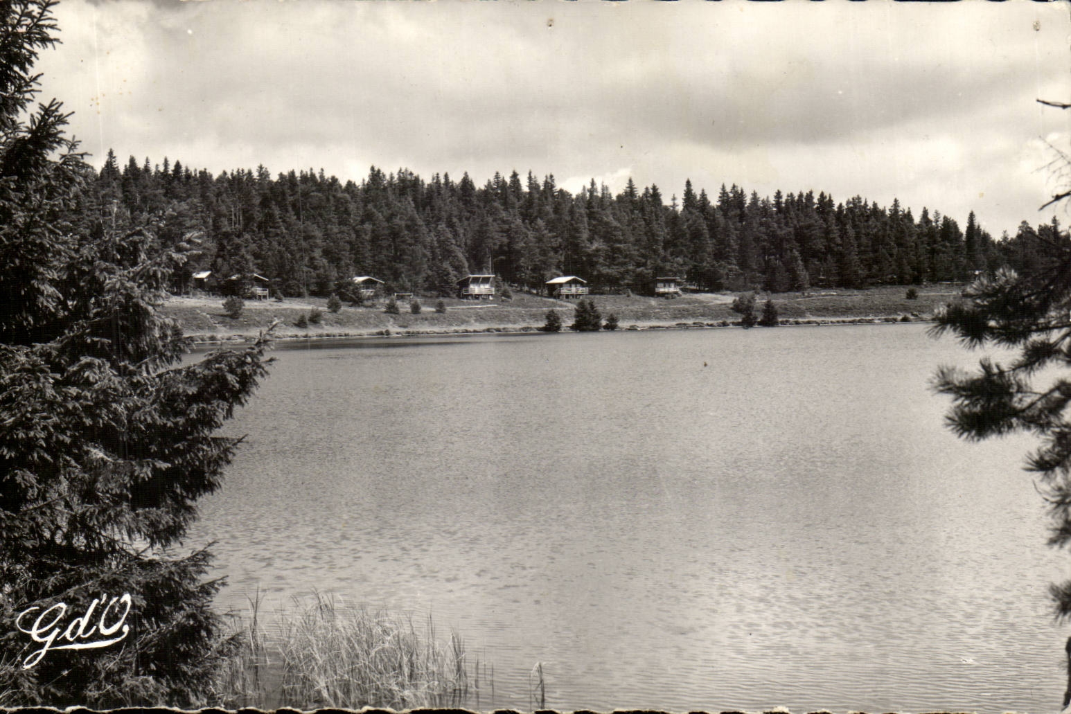 CPA Lake Serviere Old volcanic crater quaternary time northern View