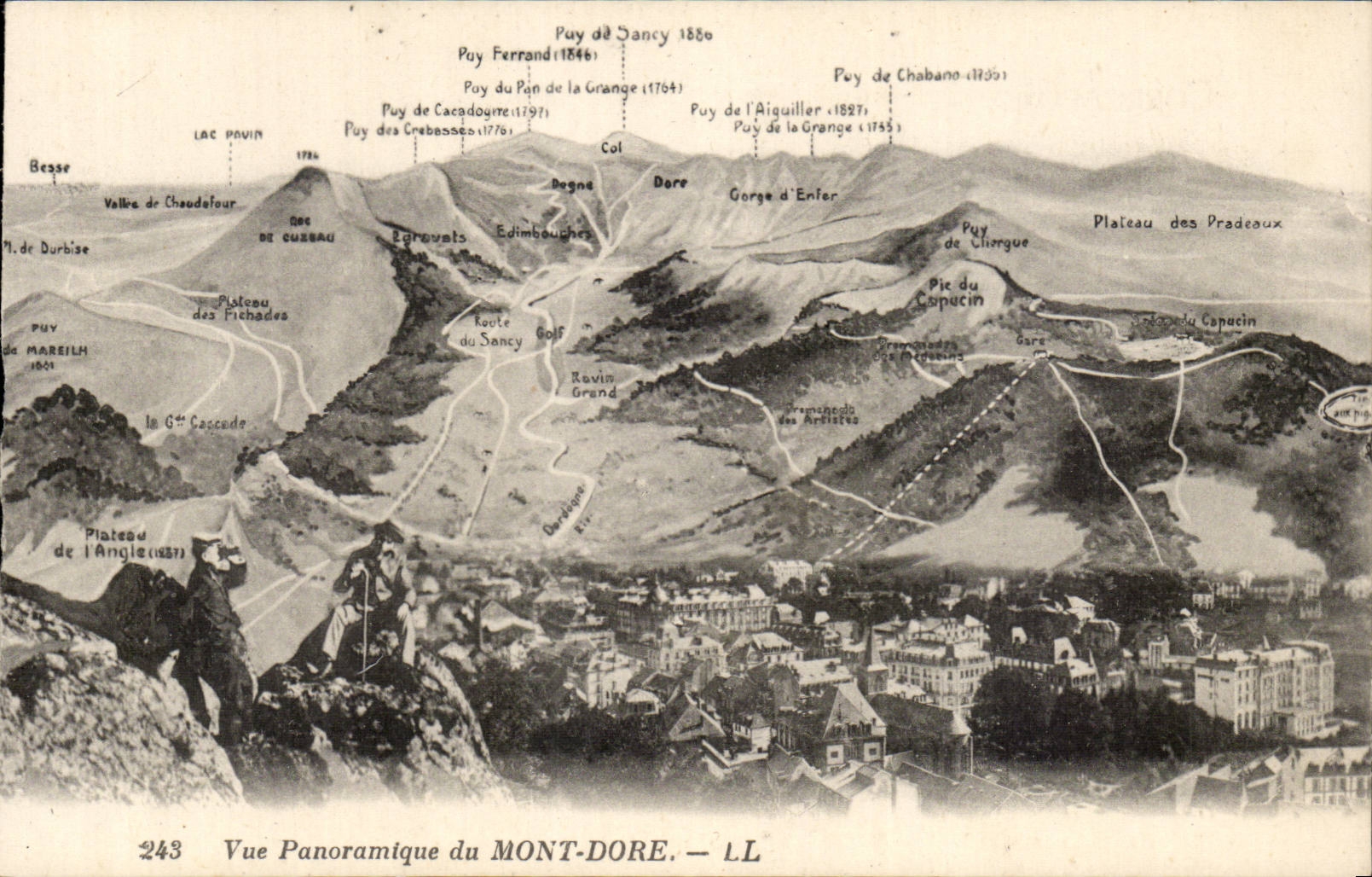 Panoramic View Mount Gilds - CPA