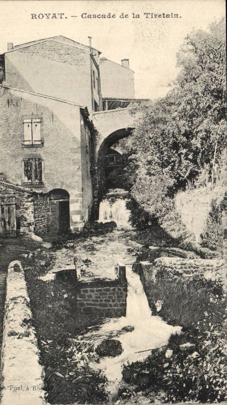 Royat - Cascade of Tiretain - CPA