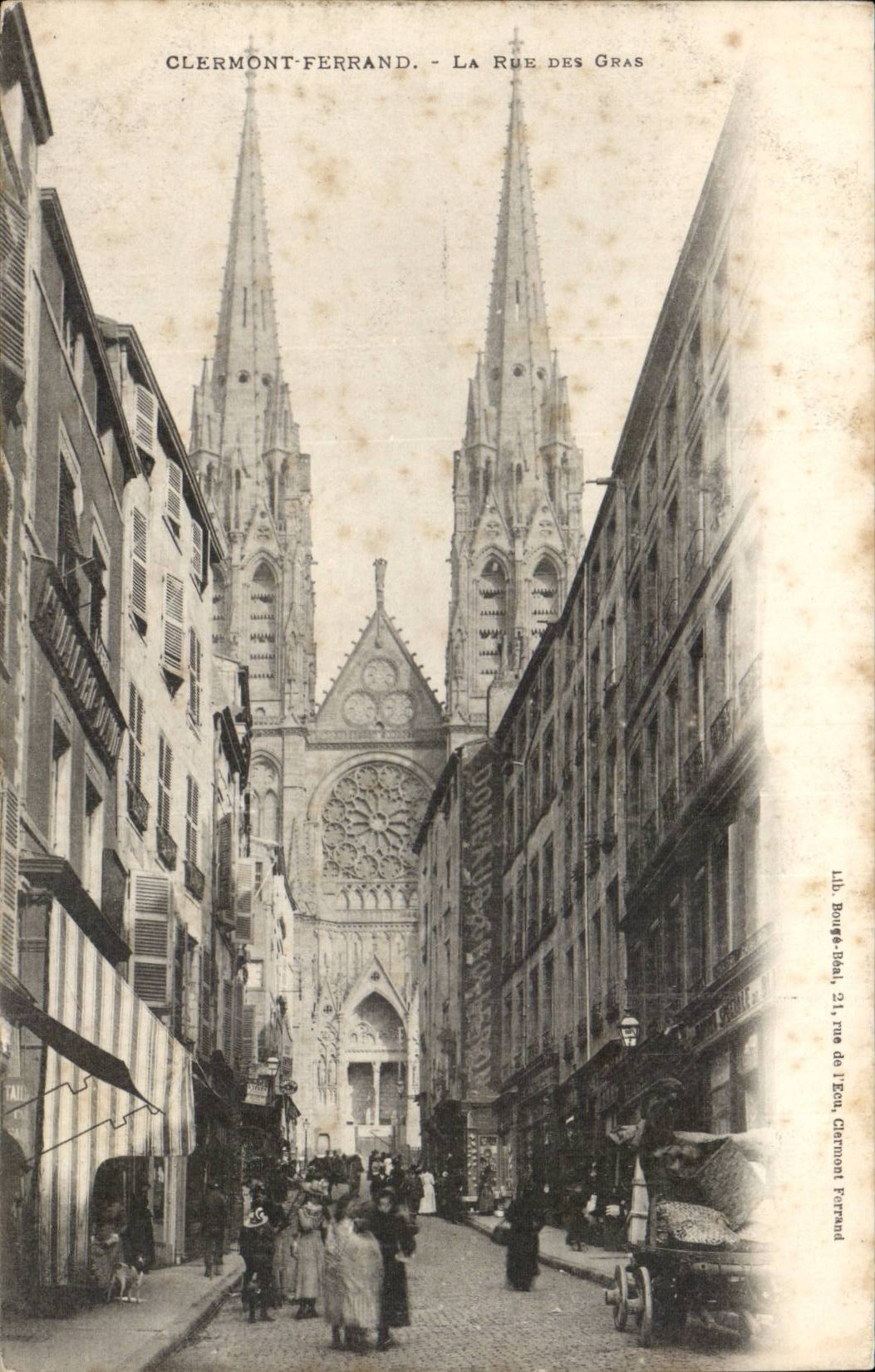 Clermont Ferrand - the Street of the Fats - CPA