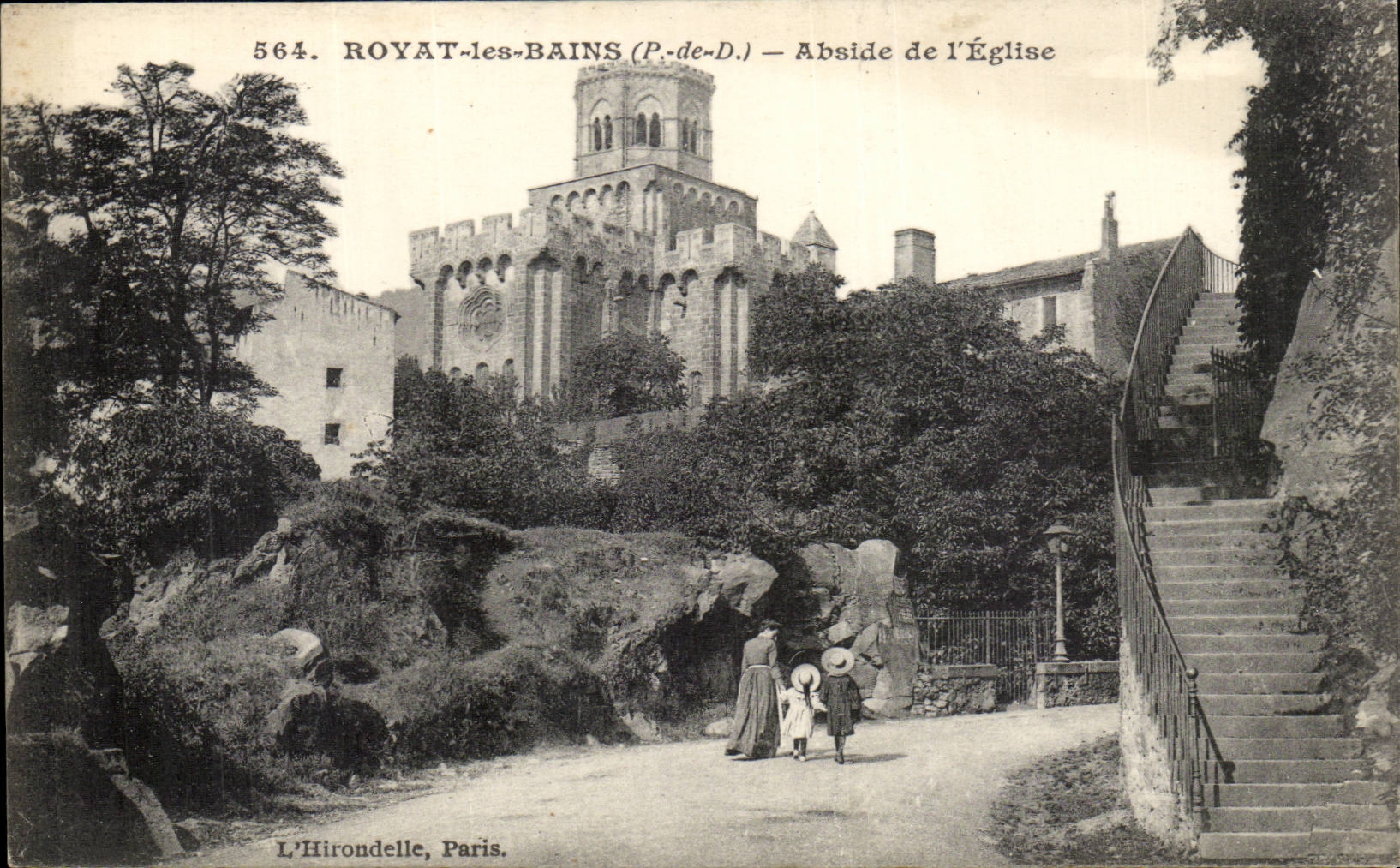 Royat les Bains - Apse of the Church - CPA