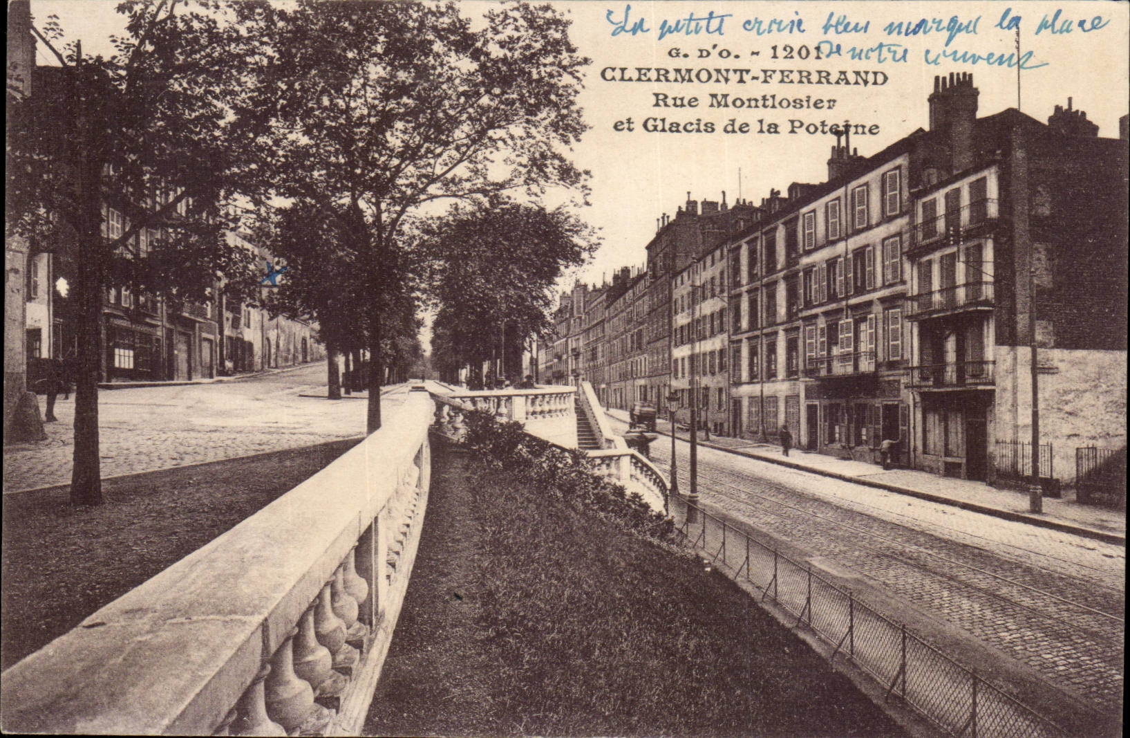 Clermont Ferrand - Street Montlosier and Glacis of Poteine - CPA