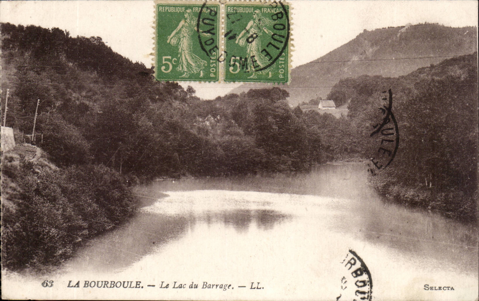 Bourboule - the Lake of the Stopping - CPA