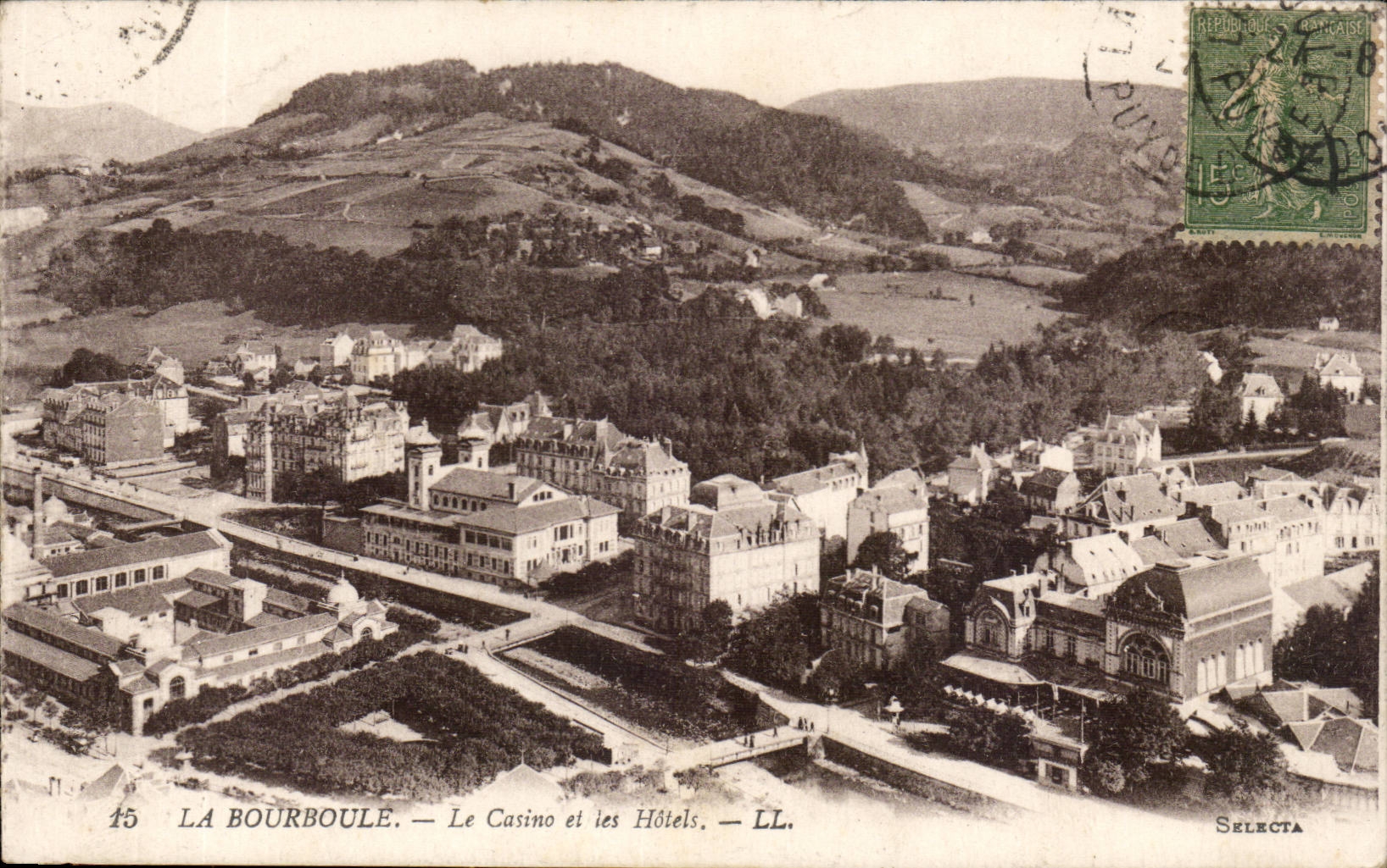 Bourboule - the Casino and Hotels - CPA