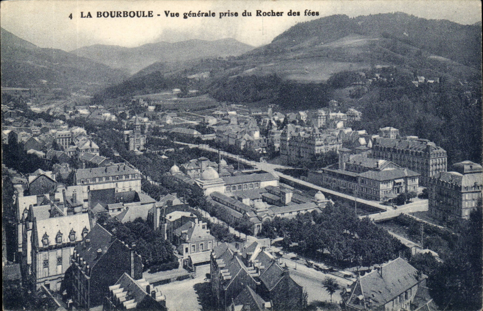 Bourboule - View taken Rock of the fairies - CPA