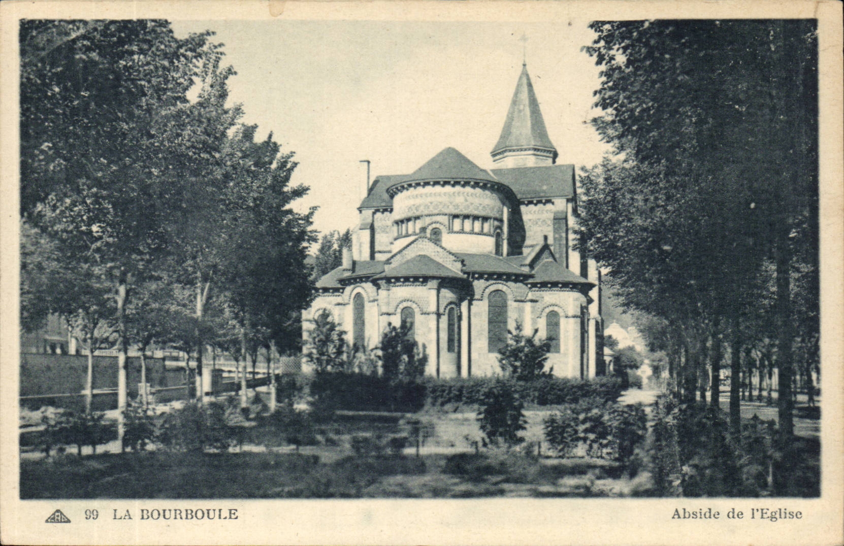 Bourboule - Apse of the Church - CPA