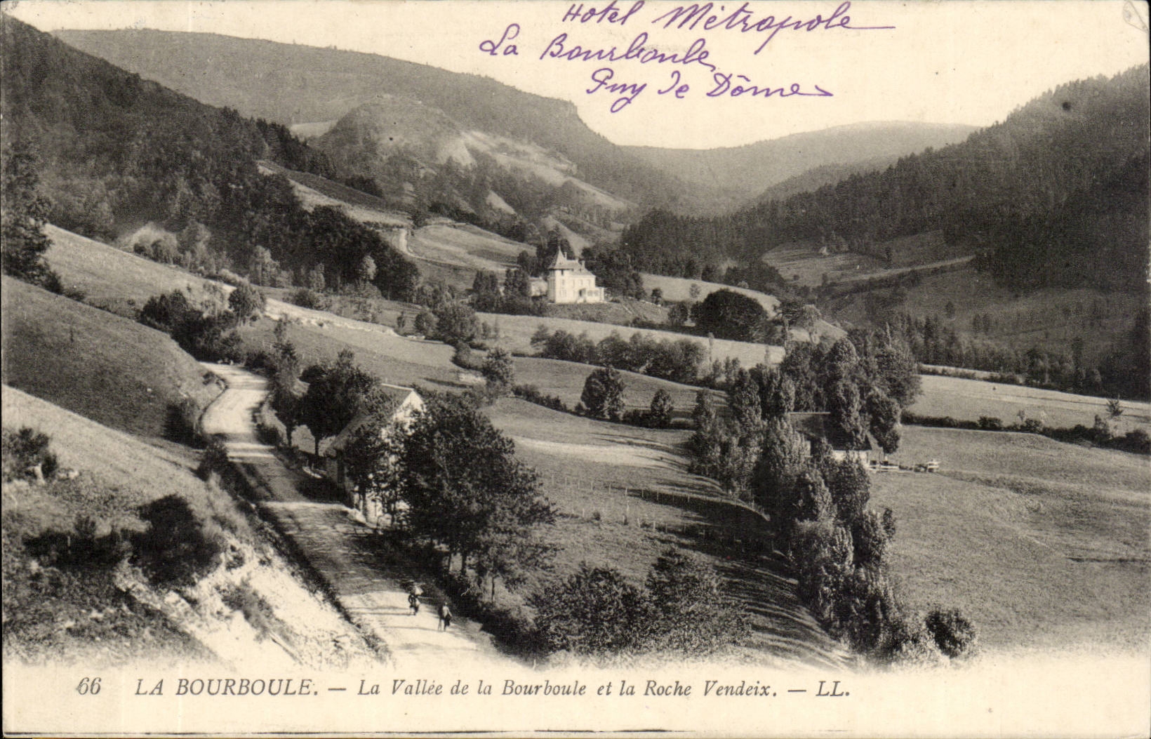 Bourboule - the Valley of Bourboule and the Vendeix Rocks - CPA