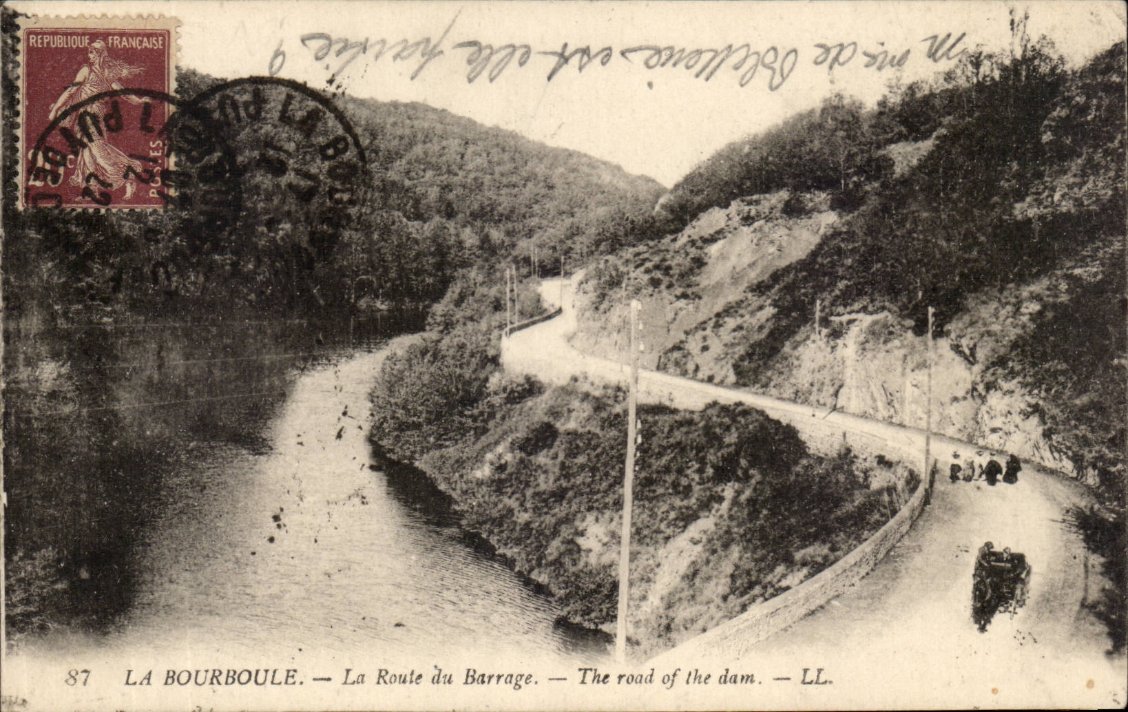 Bourboule - the Road of the Stopping - CPA