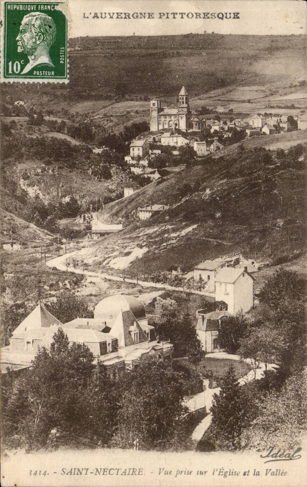 Saint Nectary - Seen from on the Church and the Valley - CPA
