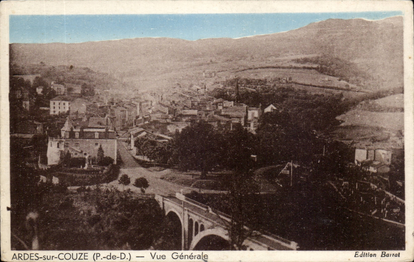 Ardes on Couze - View - CPA