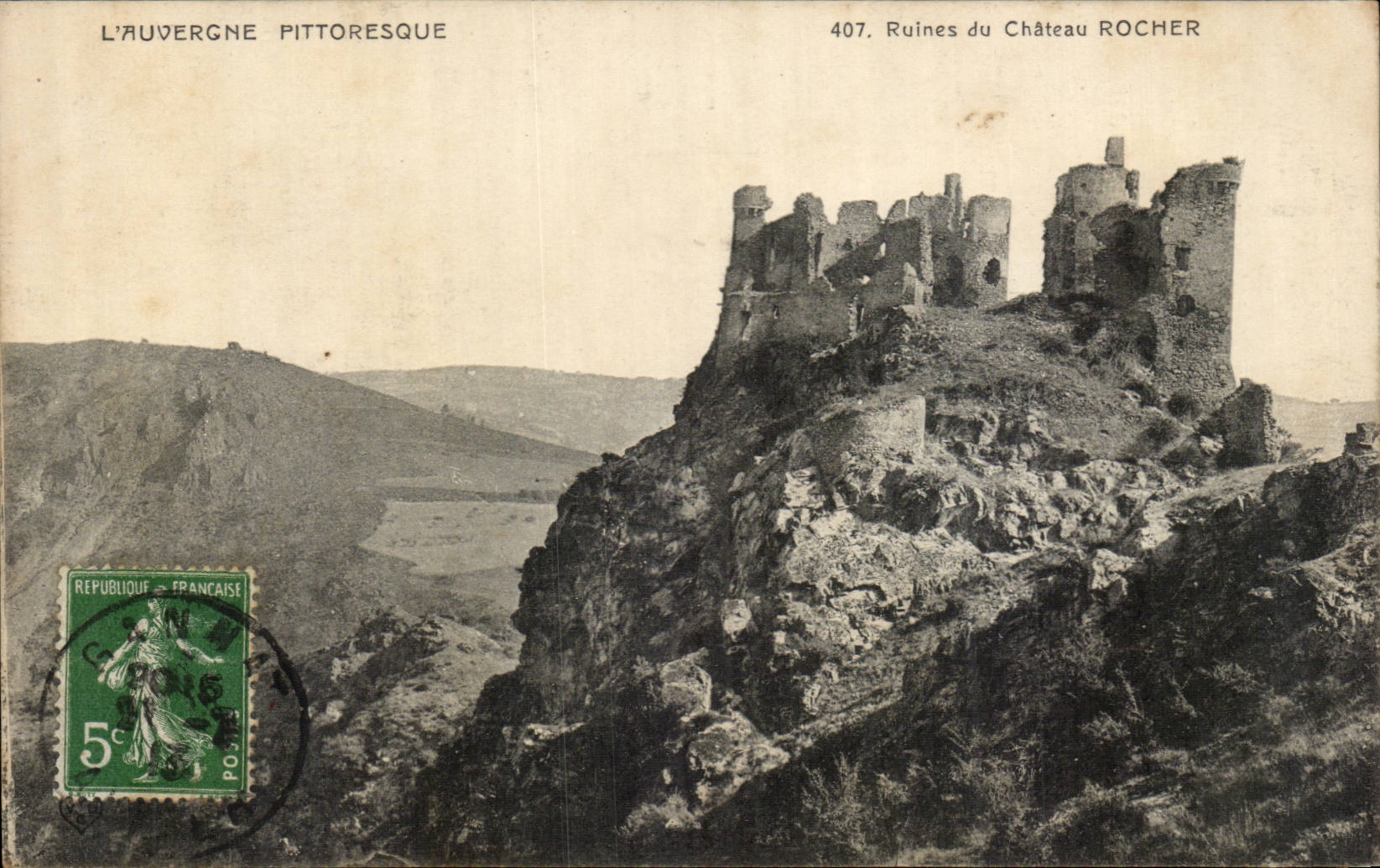 Ruins of the Castle Rock - CPA